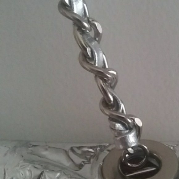 SOLD vintage 90's Baby phat silver shoulder bag - Picture 4 of 7